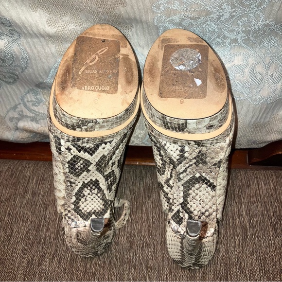 BRIAN ATWOOD Platform Heels PYTHON / SNAKESKIN - Sz 9 (EU 40) EXCELLENT! - Picture 15 of 16